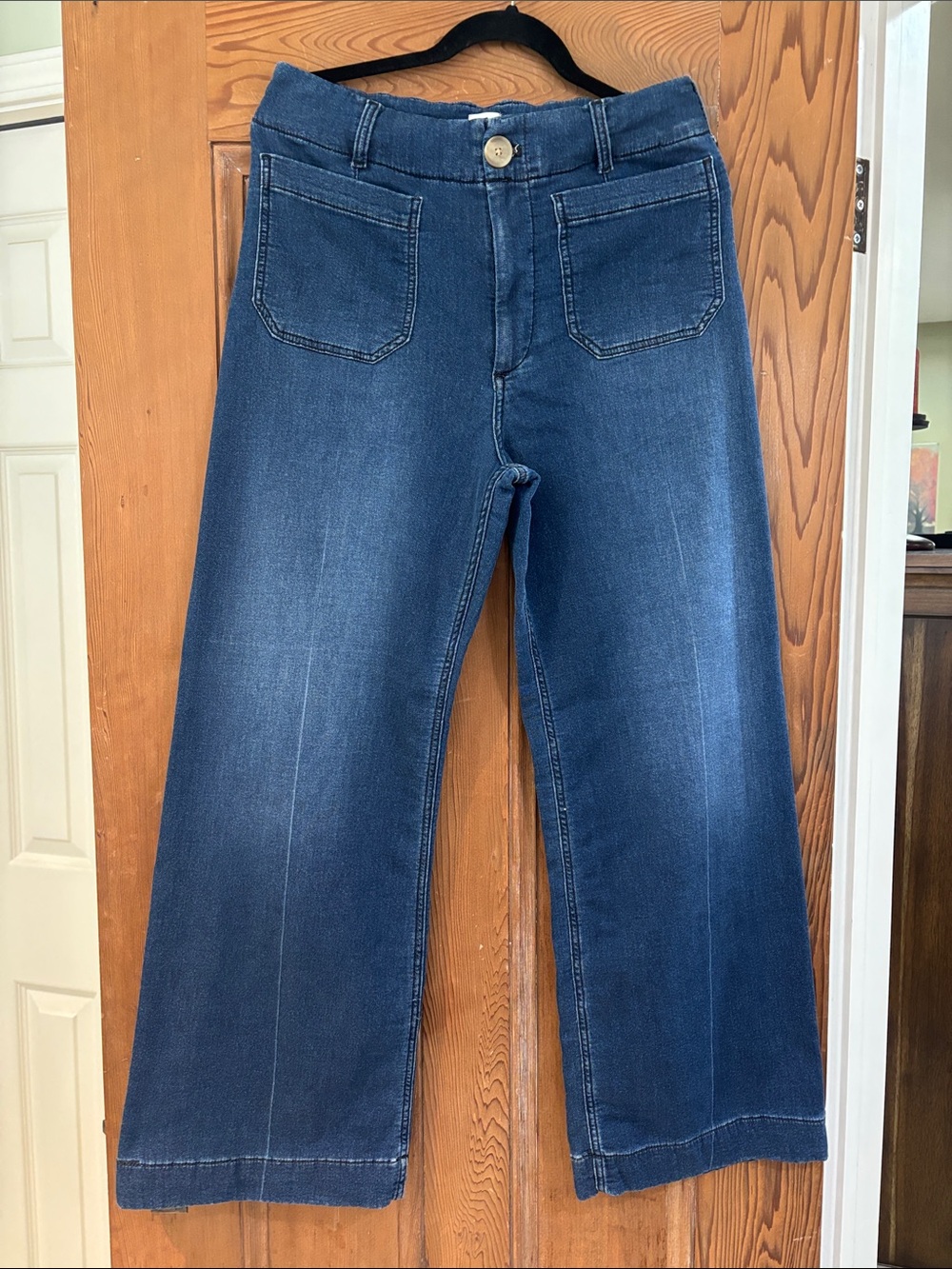 Maeve Colette Indigo Wide-Leg High Waist Jeans Size 30 - Picture 1 of 6